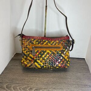 Amerileather Stella Slim Leather Crossbody/shoulder Bag/purse. Pre-owned